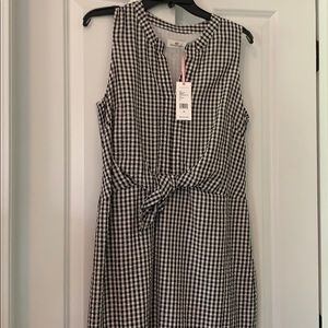 Vineyard Vines NWT Gingham Black Dress